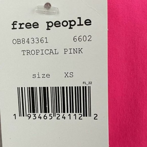Free People Self-Hem Ecology Tropical Pink Legging - Picture 12 of 12